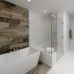 Meridian Homes - Custom Home Modern Bathroom - Soaking Tub & Separate Shower