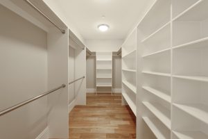 Meridian Homes - Custom Home Modern Master Bedroom Closet 1