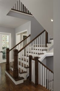 Arts And Crafts Styling With A Modern Flair In Bethesda - Stairway