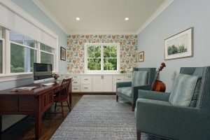 Arts And Crafts Styling With A Modern Flair In Bethesda - Home Office