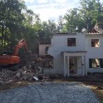 Arts And Crafts Styling With A Modern Flair In Bethesda - Tear Down of Old House Before Construction