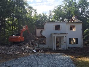 Arts And Crafts Styling With A Modern Flair In Bethesda - Tear Down of Old House Before Construction