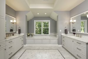 Arts And Crafts Styling With A Modern Flair In Bethesda - Master Bathroom