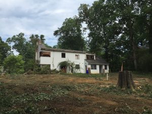 Arts And Crafts Styling With A Modern Flair In Bethesda - Old House Before Construction