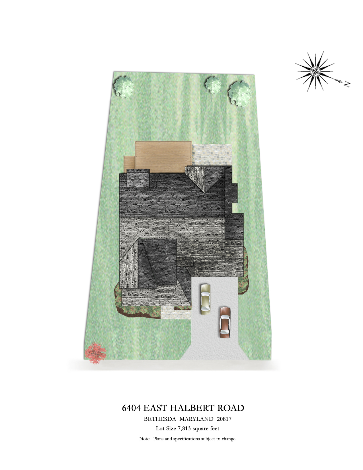6404 East Halbert, Bethesda – Site Plan