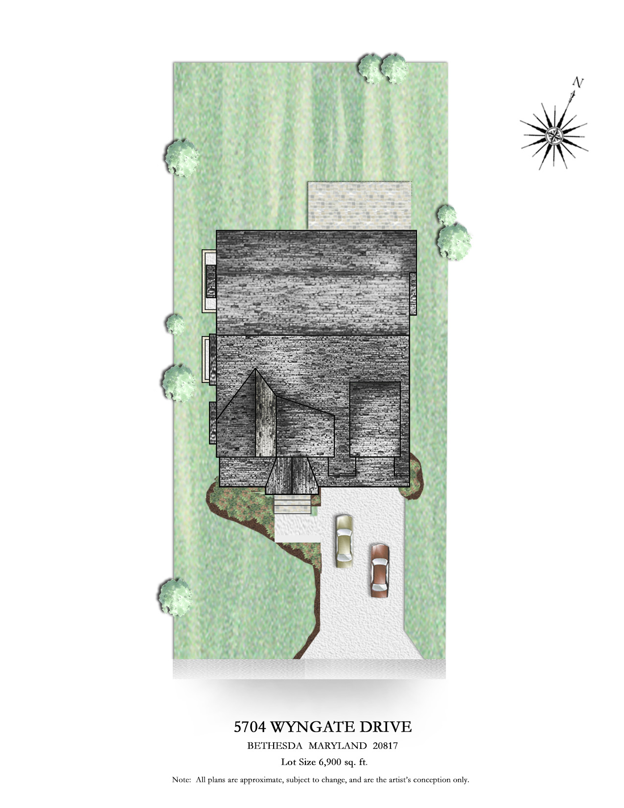 Site Plan 5704 Wyngate Drive Bethesda MD