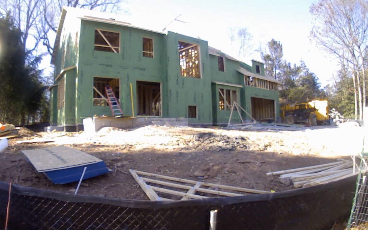 Custom Home Under Construction In Bethesda
