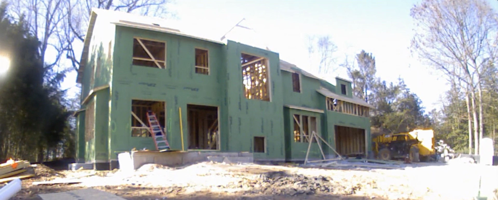 Custom Home Under Construction In Bethesda – Time Lapse Video – Header Image – Rev