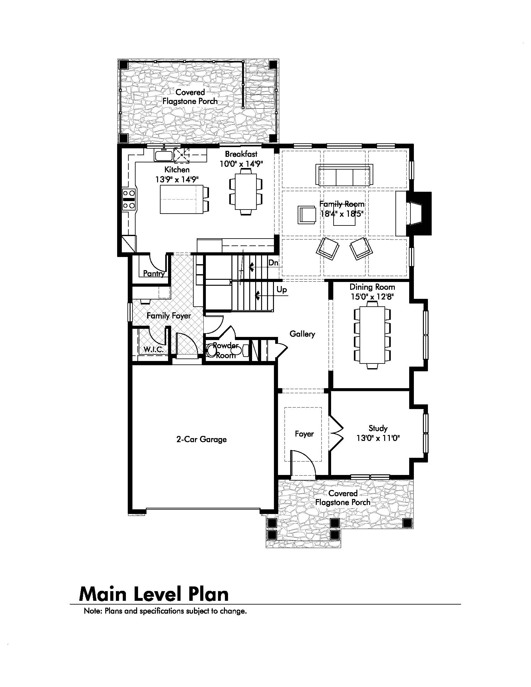 5813 Melvern Drive – Main Level Floor Plan