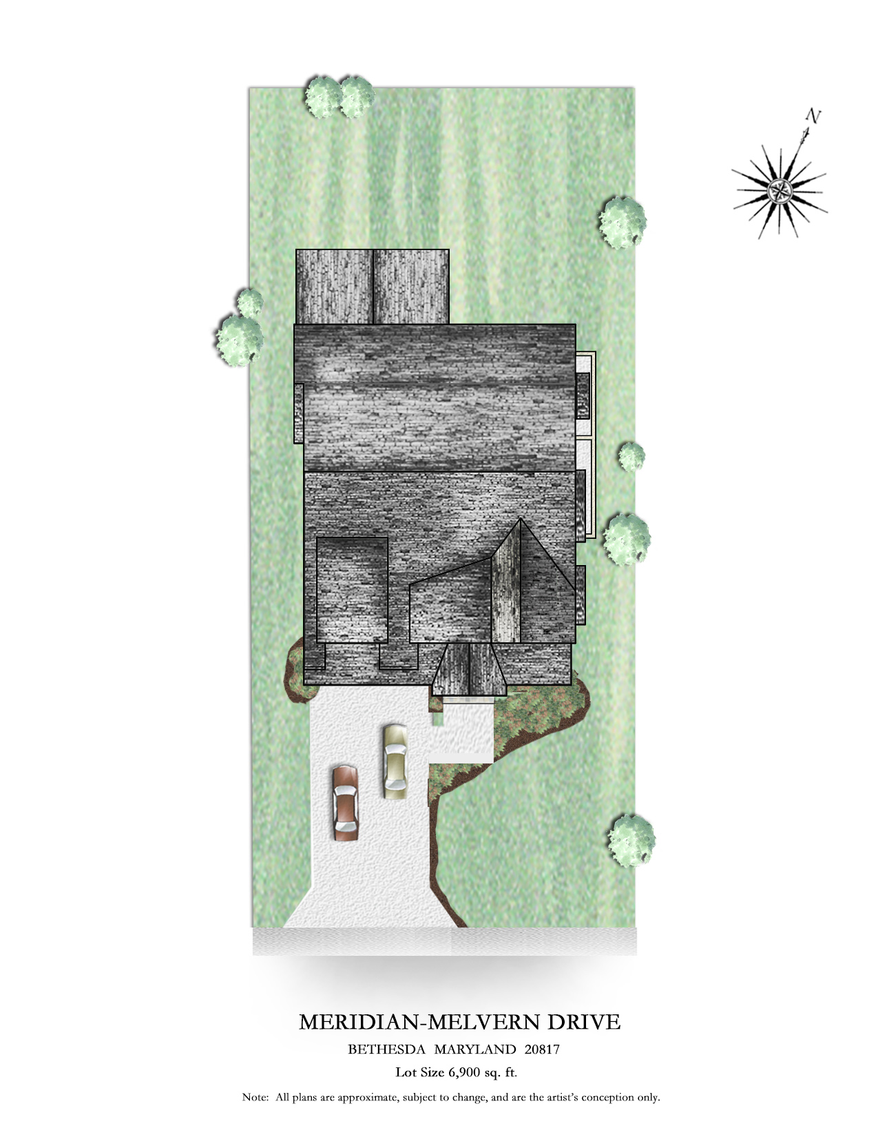 5813 Melvern Drive Site Plan