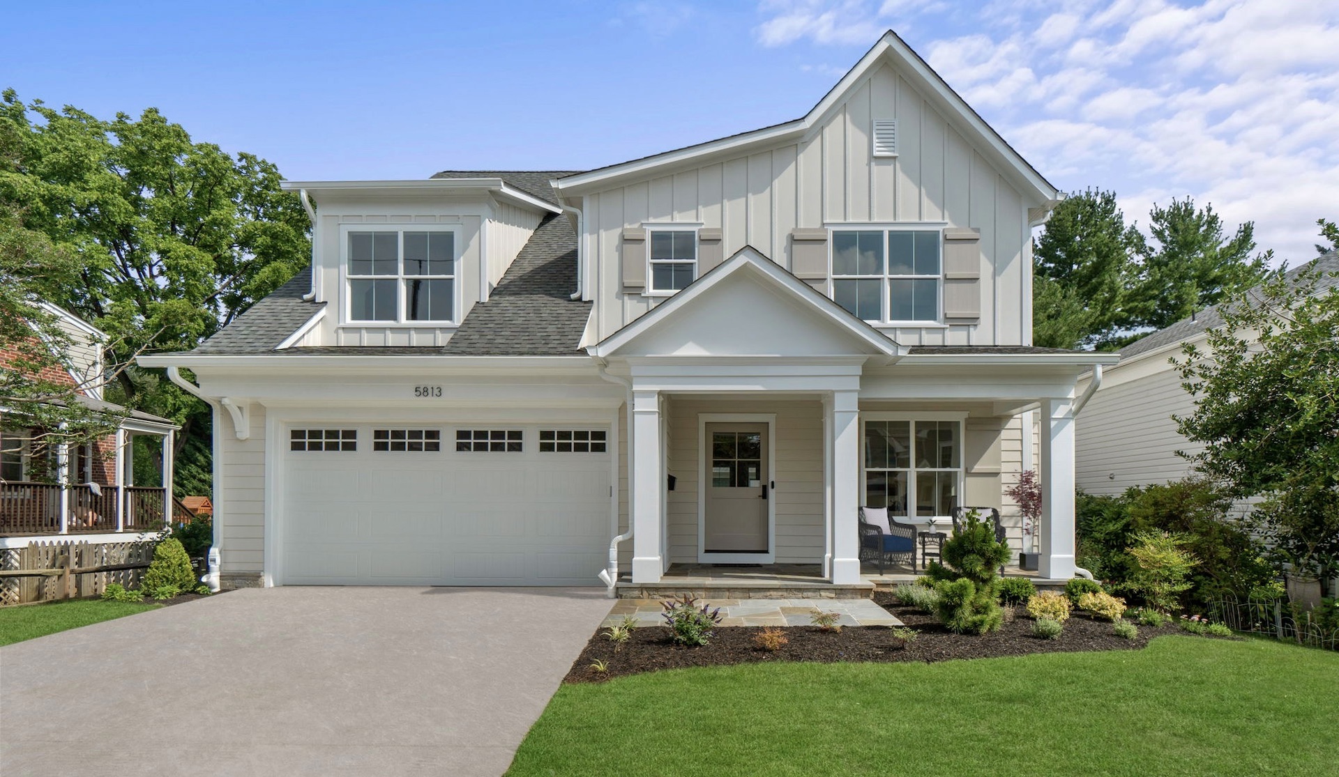 Exterior – Front – 5813 Melvern Drive Bethesda MD 20817- New Retouched – Virtually Staged – 2 – Resized – Slideshow Image