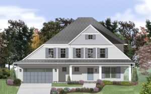 Front Elevation - 10225 Farnham Drive Bethesda - Rendering